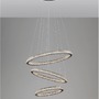 Kruhová - NV 9748158 Závěsné svítidlo GINEVRA černý hliník a akryl LED 69W 230V 3000K IP20 stmívatelné - NOVA LUCE - foto 4