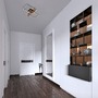 Hranatá - BRILO 3776015 LED stropní svítidlo, 50,5 cm, 33W, 3300lm černá - BRILONER - foto 4