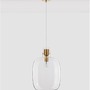 Koule - NV 9236630 Závěsné svítidlo CINZIA čiré sklo bílý kabel mosazný zlatý kov E27 1x12W 230V IP20 bez žárovky - NOVA LUCE - foto 4