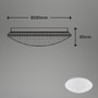Kruhová - BRILO 3320016 LED stropní svítidlo hvězdné nebe, pr. 28 cm, 12 W, bílé (starý kód: BRILO 3320-016) - BRILO - foto 4