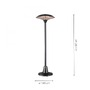 Tepelné zářiče - LD 99501-18 GLOW Topidlo, černá, IP34, 1500 W, 3000 W - LEUCHTEN DIREKT / JUST LIGHT - foto 4