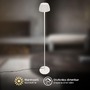 Stojací lampy - BRI 1625016 Loca stojanová lampa - 8W, 800lm, LED, dotykový vypínač, stmívatelná, teplá bílá, starobílá - BRILONER - foto 4