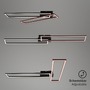 Hranatá - BRILO 3145-015 LED CCT rám 110 cm 2x40W 2200lm černá - BRILO - foto 4