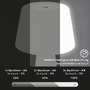 Na stůl - BRILO 7437016 Ukončená výroba  LED nabíjecí stolní lampa pr.16,5 cm 3,5W 400lm bílé - BRILO - foto 4
