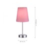 Stolní lampy dekorační - LD 11680-88 HEINRICH Stolní lampa, růžová, 1x E14 LED, stínidlo, šňůrový vypínač - LEUCHTEN DIREKT / JUST LIGHT - foto 4