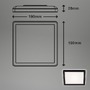 BRILO 7153415 Slim svítidlo LED panel, 19 cm, 12 W, černá (starý kód: BRILO 7153-415) - BRILO - foto 4