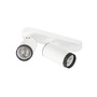 Bodová - LA 1009096 GRIP! L SPOT CL, double, QPAR51, stropní svítidlo pro povrchovou montáž, válcové, 2 x max. 6 W, bílé / černé - BIG WHITE (SLV) - foto 4