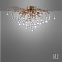 Dekorativní - PN 8090-11 Stropní svítidlo ICICLE 4x G9 40W š.60cm mosaz - PAUL NEUHAUS - foto 4