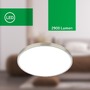Kruhová - BRILO 3935012 Kaida stropní svítidlo pr.33 cm - 12,7W, 2900lm, LED, energetická třída A, neutrální bílá, matný nikl - BRILO - foto 4