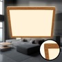 Hranatá - BRILO 7452314 Tava Wood LED stropní svítidlo, přímé a nepřímé osvětlení, ploché, imitace dřeva, 29x29 cm - BRILO - foto 4