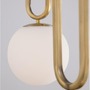 Koule - NV 9191201 Závěsné svítidlo GRUS mosazný kov opálové sklo E27 1x12W 230V IP20 bez žárovky - NOVA LUCE - foto 4