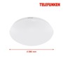 Kruhová - TF 601206TF TELEFUNKEN LED stropní svítidlo, pr. 27,8 cm, 15 W, bílé - BRILONER - foto 4