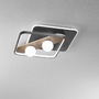Dekorativní - FAN I-CRICKET-Q50-NER Stropní LED svítidlo Cricket, černé/dřevo, 40 W, 4550 lm, CCT, 49 x 49 x 13,5 cm - FANEUROPE - foto 4