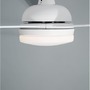 Ventilátory - NV 9953198 Stropní ventilátor se světlem FLOW matná bílá ocel a sklo bílá 5ti rychlostní dálkové ovládání 37W LED 3000K - NOVA LUCE - foto 4