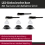 Kruhová - P 94951 LED vestavné svítidlo Base GU10 Flat výklopné 3x4W 230V 2700K černá mat - PAULMANN - foto 4