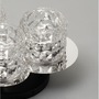 Dekorativní - NV 9009292 Stropní svítidlo LAWAN chrom a matný černý kov strukturované sklo E14 3x5W 230V IP20 bez žárovky - NOVA LUCE - foto 4