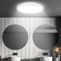 Kruhová - BRILO 7525416 Move LED stropní svítidlo IP44, přímé a nepřímé osvětlení, pohybové čidlo, kruhové 29 cm, bílé - BRILO - foto 4
