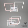 Hranatá - BRILO 3217-018 LED stropní svítidlo, 76,3 cm, 2600 LM, 36 W, hliník-chrom - BRILO - foto 4
