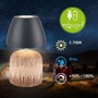 Stolní lampy dekorační - BRILO 7593014 Cera stolní lampa - 2,5W, 200lm, bezdrátová, IP44, LED, stmívatelná, teplá bílá, antracit/dřevo - BRILO - foto 4