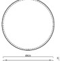 Kruhová - OS DEL48228 DELIA 4 stropní/nástěnné plastové svítidlo bílá IP54 3000 K 100W LED - OSMONT - foto 4