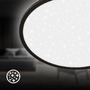 Kruhová - BRILO 7654015 Slim svítidlo LED panel pr.37,5 cm - 22W, 3000lm, hvězdné nebe, neutrální bílá, černá - BRILO - foto 4