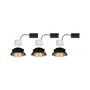 Koupelnová - P 93404 Vestavné svítidlo LED Cole 3x6,5W černá/zlatá mat 3-krokové-stmívatelné 2700K teplá bílá - PAULMANN - foto 4
