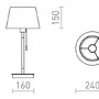 Stolní lampy dekorační - RED R14038 KEITH/ALVIS 24 stolní s USB krémově bílá buk 230V E27 7W - RED - DESIGN RENDL - foto 4