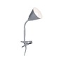 Stolní lampy s klipem - P 95432 Svítidlo se skřipcem Vitis Flexarm E14 šedá a šňůrový vypínač - PAULMANN - foto 4