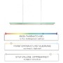 Podélná - PN 2050-95 HELIX LED závěsné svítidlo, barva hliník, dálkový ovladač, RGB, CCT, paměť 2700-5000K - PAUL NEUHAUS - foto 4