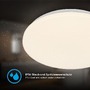 Kruhová - BRILO 3892016 Mojo stropní svítidlo pr.27 cm - 24W, 2600lm, LED, teplá bílá, IP54, bílé - BRILO - foto 4