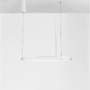Kruhová - NV 9345600 Závěsné svítidlo TARQUIN bílý hliník a akryl LED 36W 230V 3000K IP20 stmívatelné - NOVA LUCE - foto 4