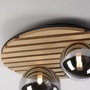 Kruhová - LD 15208-79 stropní svítidlo GREEN dřevo, přírodní kruhové dubové přírodní dřevo s akustickým panelem - JUST LIGHT - foto 4