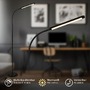Stojací lampy - BRILO 1660015 Mura stojanová lampa - 6W, 600lm, LED, stmívatelné, dotykový vypínač, nastavitelné, černá - BRILO - foto 4