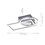 Hranatá - LD 14031-55 IVEN LED stropní svítidlo, barva ocel, teplá bílá, otočné, 2xLED 3000K - LEUCHTEN DIREKT / JUST LIGHT - foto 4