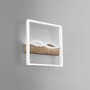 Dekorativní - FAN I-HAWAII-Q40-BCO Stropní LED svítidlo Hawaii hranaté, bílé/dřevěné, 40 W, 5120 lm, CCT, 40 x 40 x 6,3 cm - FANEUROPE - foto 4