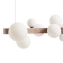 Podélná - RED R14554 KASSANDRA závěsné svítidlo, podélná vícečetná opálové sklo/česaný bronz G9 - RED - DESIGN RENDL - foto 4
