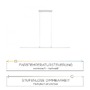 Podélná - PN 8377-55 PURE-LITE LED závěsné svítidlo 160cm s nastavitelnou barvou světla 2700/3800/5000K a bezdotykovým stmívačem hliník - PAUL NEUHAUS - foto 4