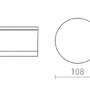 Přisazená - RED R13626 ORIN R stropní bílá satinovaný akryl 230V LED 10W IP54 3000K - RED - DESIGN RENDL - foto 4