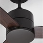 Ventilátory - NV 9952350 Stropní ventilátor AXEL černý hliník a listy ořech - NOVA LUCE - foto 4
