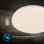 Kruhová - BRILO 3891016 Mojo stropní svítidlo pr.27 cm - 12W, 1300lm, LED, teplá bílá, IP54, bílé - BRILO - foto 4