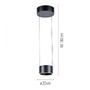 Kruhová - PN 2471-15 LED závěsné svítidlo PURE Clipse, šedá, dálkový ovladač, Comfort Lift, paměťová funkce 2200-5000K - PAUL NEUHAUS - foto 4