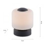 Stolní lampy dekorační - PN 4037-13 BOTA LED stolní lampa antracit, kruhová, dotykový stmívač, nadčasový design 3000K - PAUL NEUHAUS - foto 4