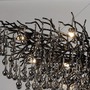 Dekorativní - PN 2031-18 závěsné svítidlo ICICLE černý lustr s křišťálovými přívěsky - PAUL NEUHAUS - foto 4