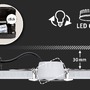 Koupelnová - P 93082 LED vestavné svítidlo Nova Plus Coin základní sada výklopné IP65 kruhové 93mm 30° Coin 3x6W 230V stmívatelné 2700K černá mat - PAULMANN - foto 4