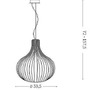 Kónická - ILUX 205311 Závěsné svítidlo Ideal Lux Onion SP1 D60 205311 1x60W 59,5cm - IDEALLUX - foto 4