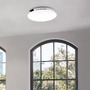 Kruhová - BRI 3351216 LED stropní svítidlo, pr. 35,5 cm, 18 W, bílé-chrom (starý kód: BRI 3351-216) - BRILONER - foto 4