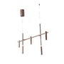 Dekorativní - FAN LED-CANDLE-S5 Závěsné LED svítidlo CANDLE bronz, 35 W, 3600 lm, 4000 K, 120x19,1x125 cm - FANEUROPE - foto 4