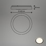 Kruhová - BRILO 3852015 Ijus LED stropní svítidlo, svítíci hrana, antracit - BRILO - foto 4
