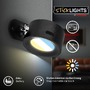 Bodová - BRI 3896015 Tari nástěnné bodové svítidlo - 1,6W, 160lm, LED, nabíjecí, CCT, stmívatelné, bezdrátové, černá - BRILONER - foto 4