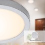 Kruhová - BRI 7141-014 LED stropní svítidlo, pr. 30 cm, 21 W, matný chrom - BRILONER - foto 4